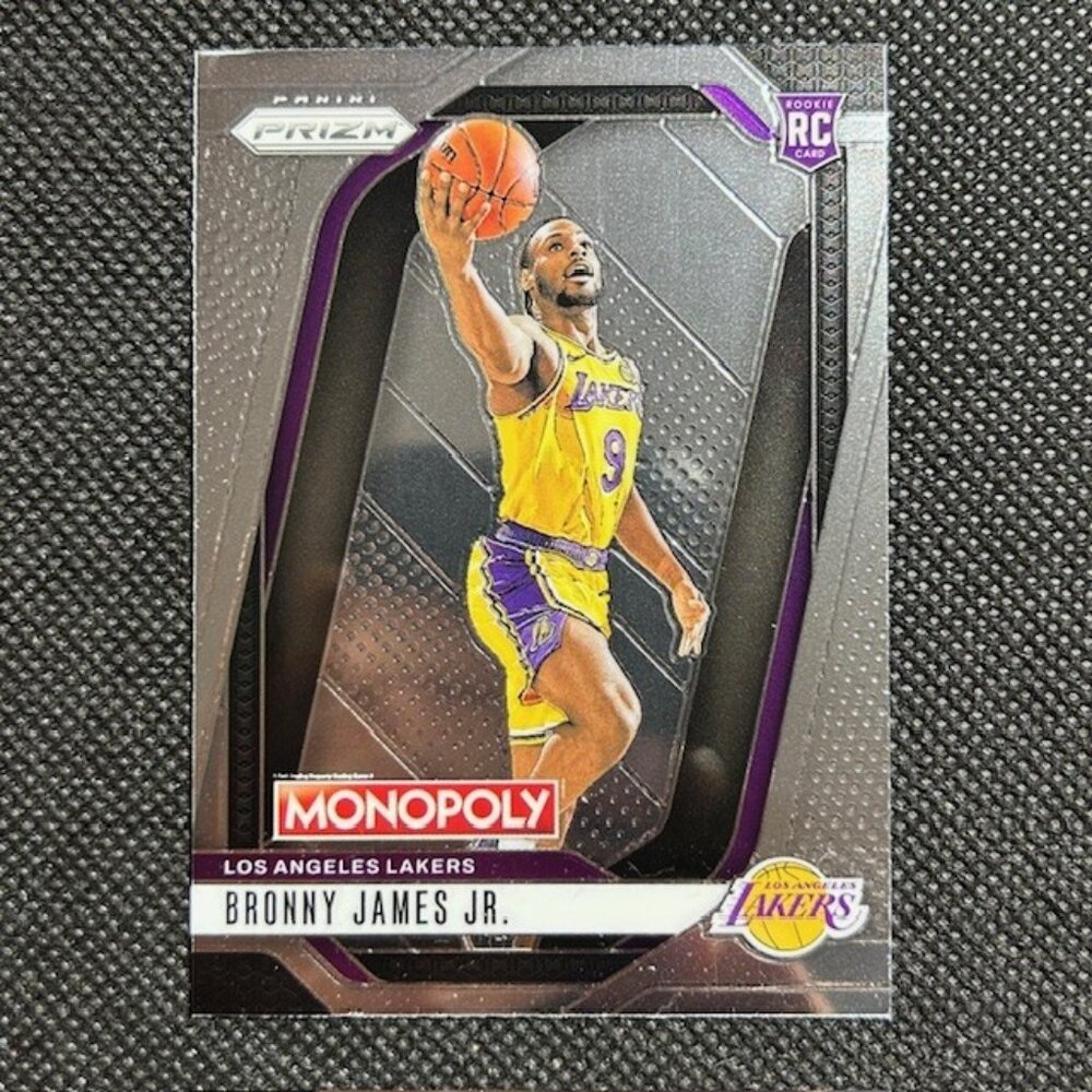 2024-25 Prizm Monopoly #45 Bronny James Jr. RC Rookie - Los Angeles Lakers